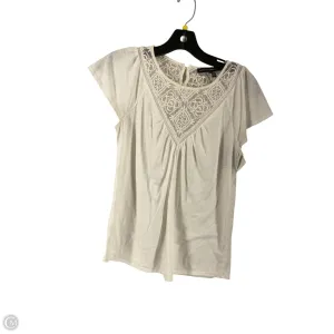 Top Short Sleeve By White House Black Market In White, Size: Xs