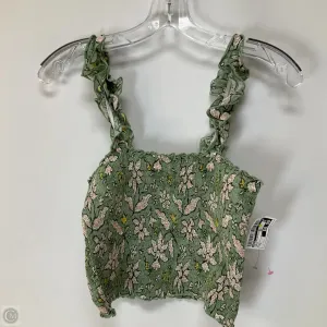 Top Sleeveless By Aerie In Green, Size: S