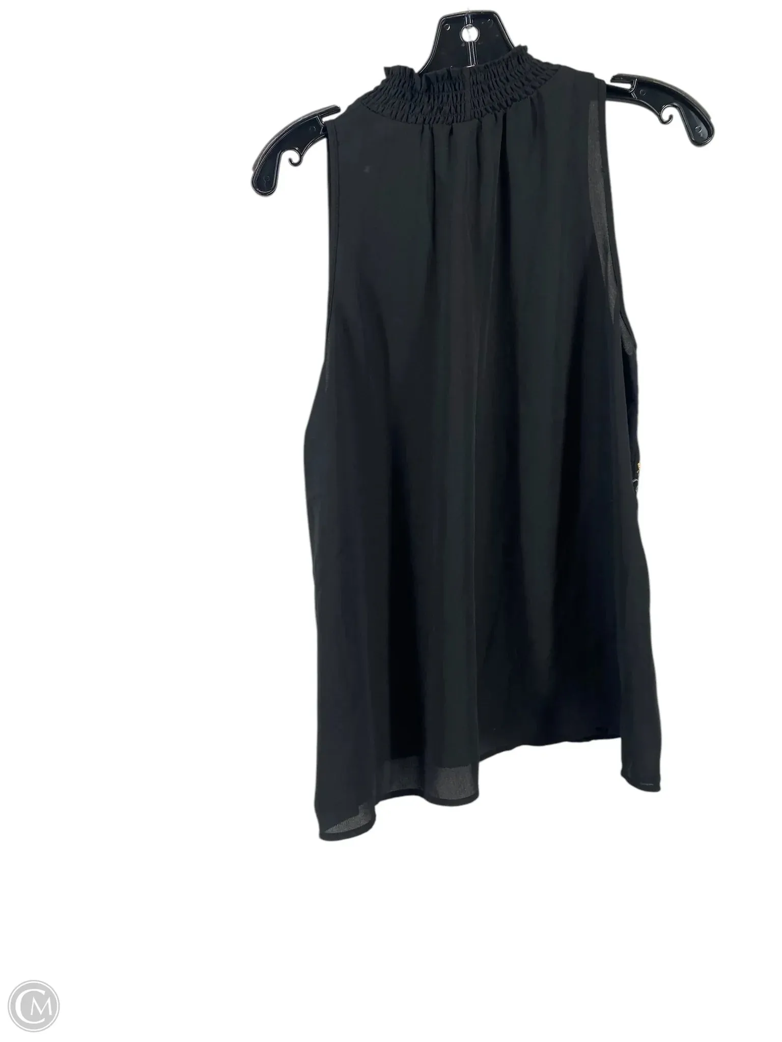 Top Sleeveless By Chenault In Black, Size: M