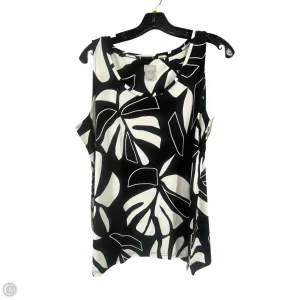 Top Sleeveless By Chicos In Black & White, Size: 2
