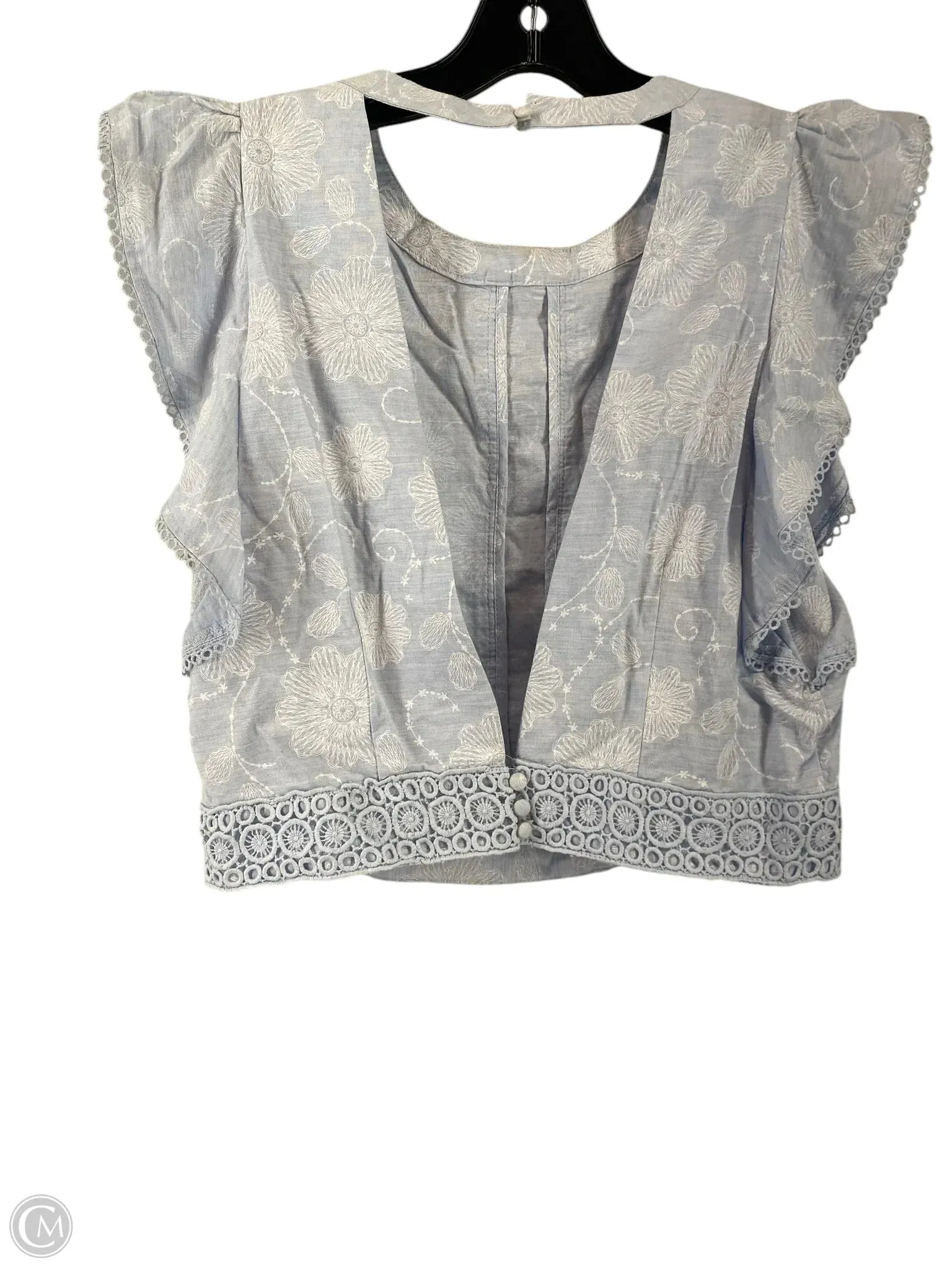 Top Sleeveless By Clothes Mentor In Blue, Size: M
