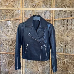 Topshop Women's Real Leather Jacket
