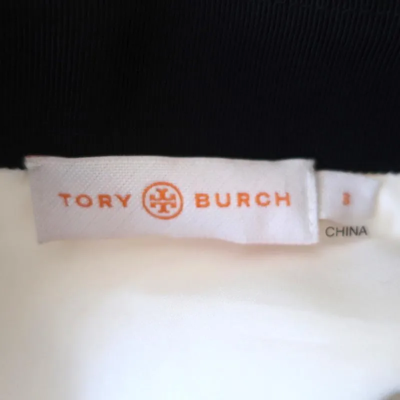 Tory Burch Pencil Skirt Gloria Metal-Embellished Guipure Lace & Linen Size 6