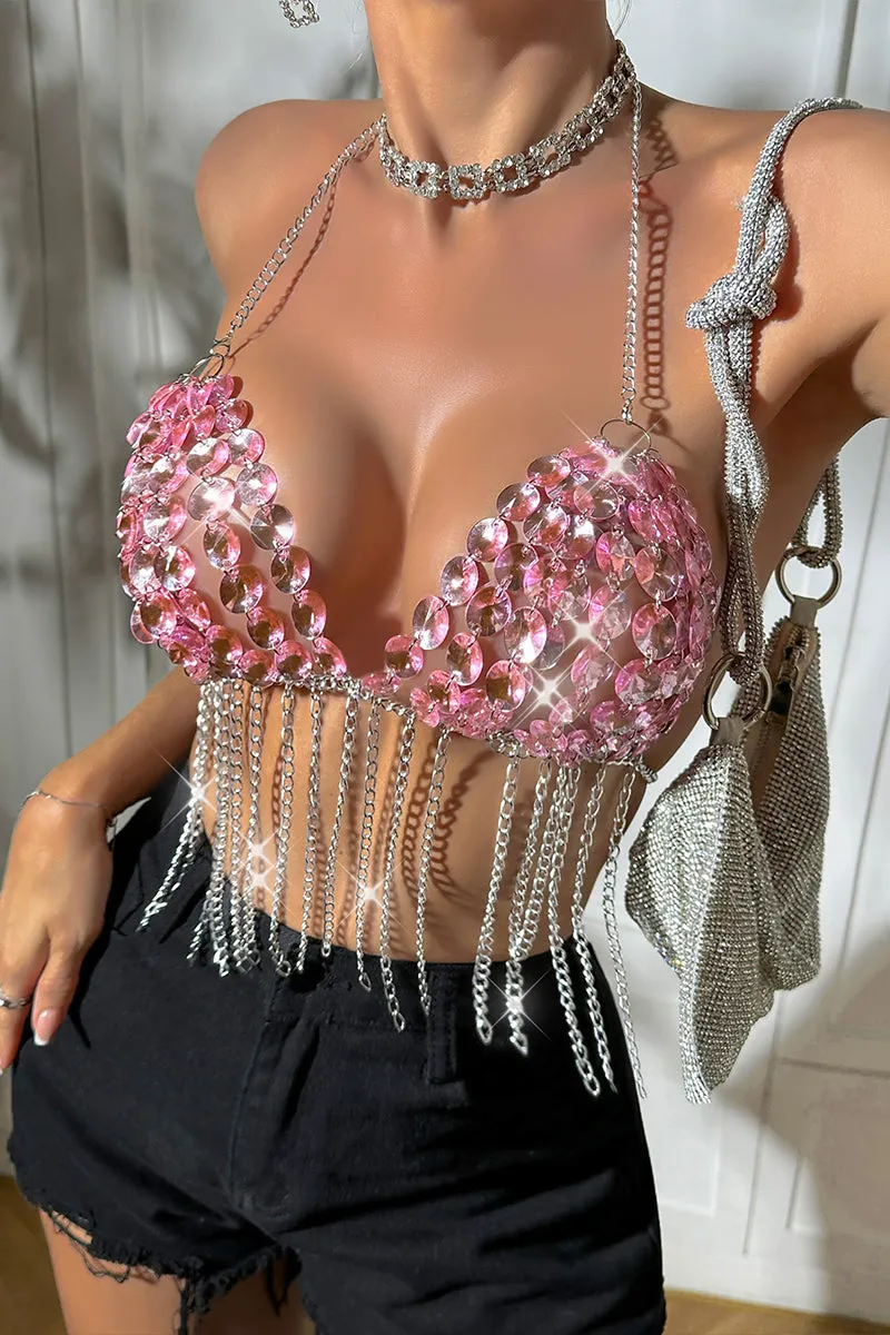 TQ3572 Gems Bralette Top