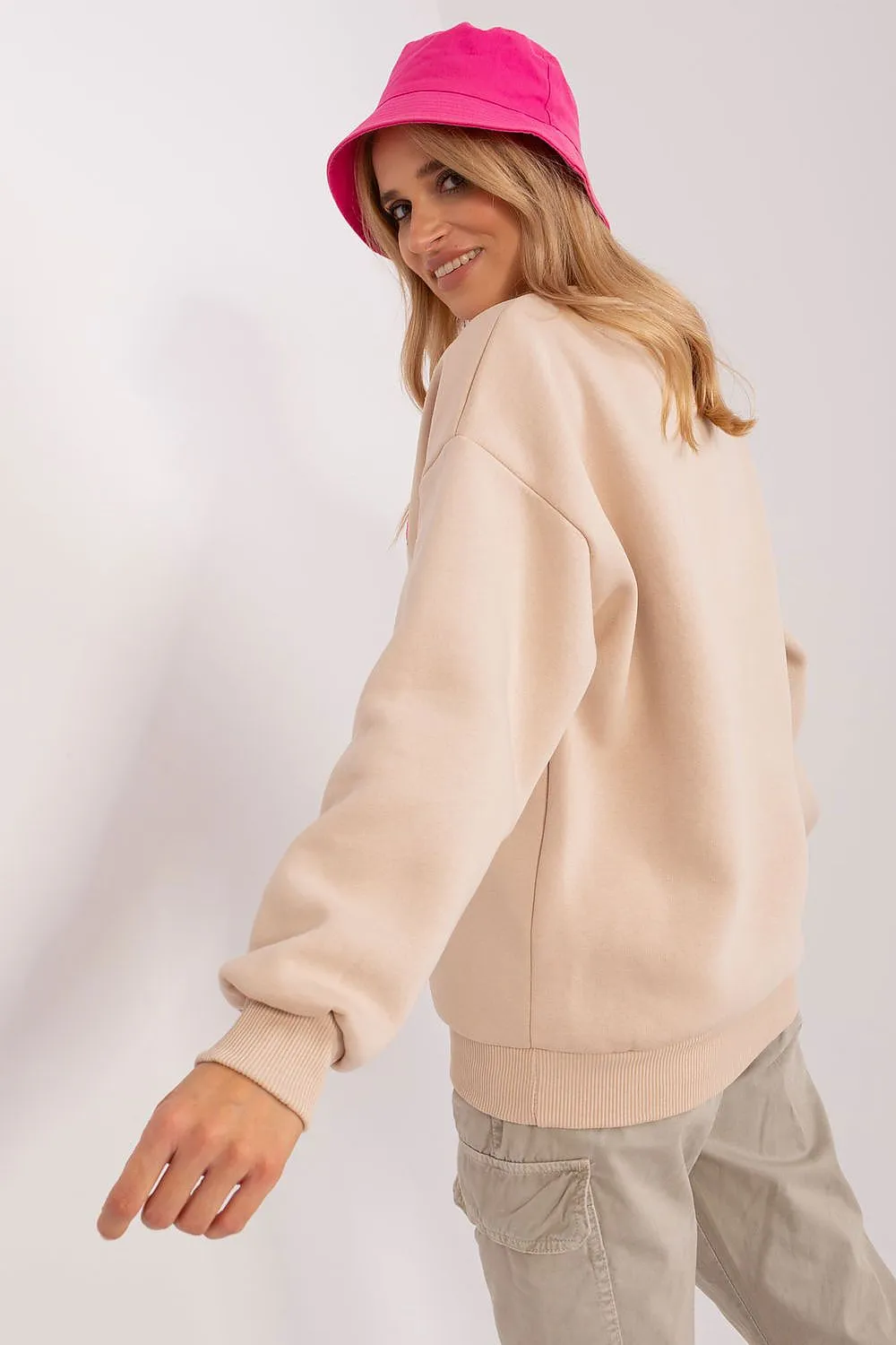 Trendy Women's Babe Sweatshirt with Unique Texture