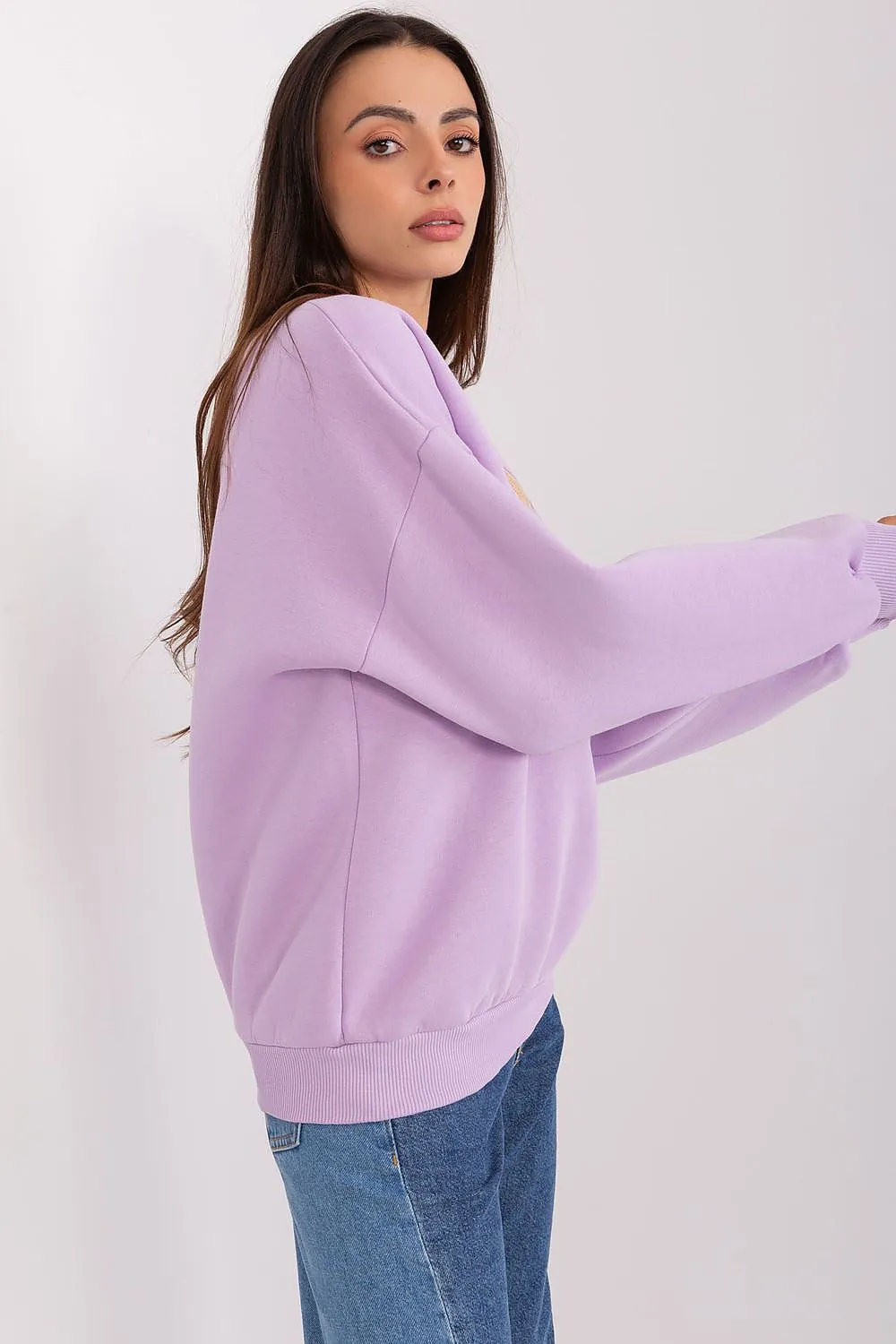 Trendy Women's Babe Sweatshirt with Unique Texture