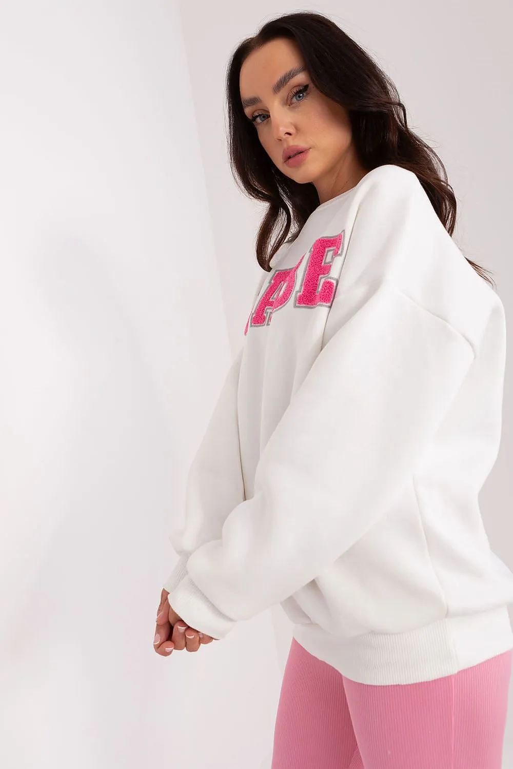 Trendy Women's Babe Sweatshirt with Unique Texture
