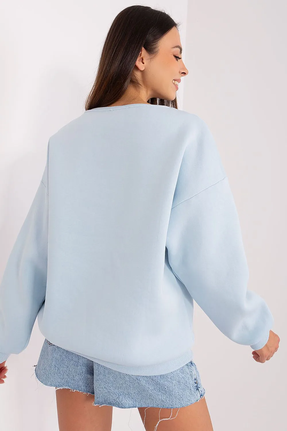 Trendy Women's Babe Sweatshirt with Unique Texture