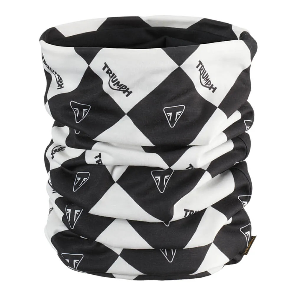Triumph Harlequinn Neck Tube Black / Bone