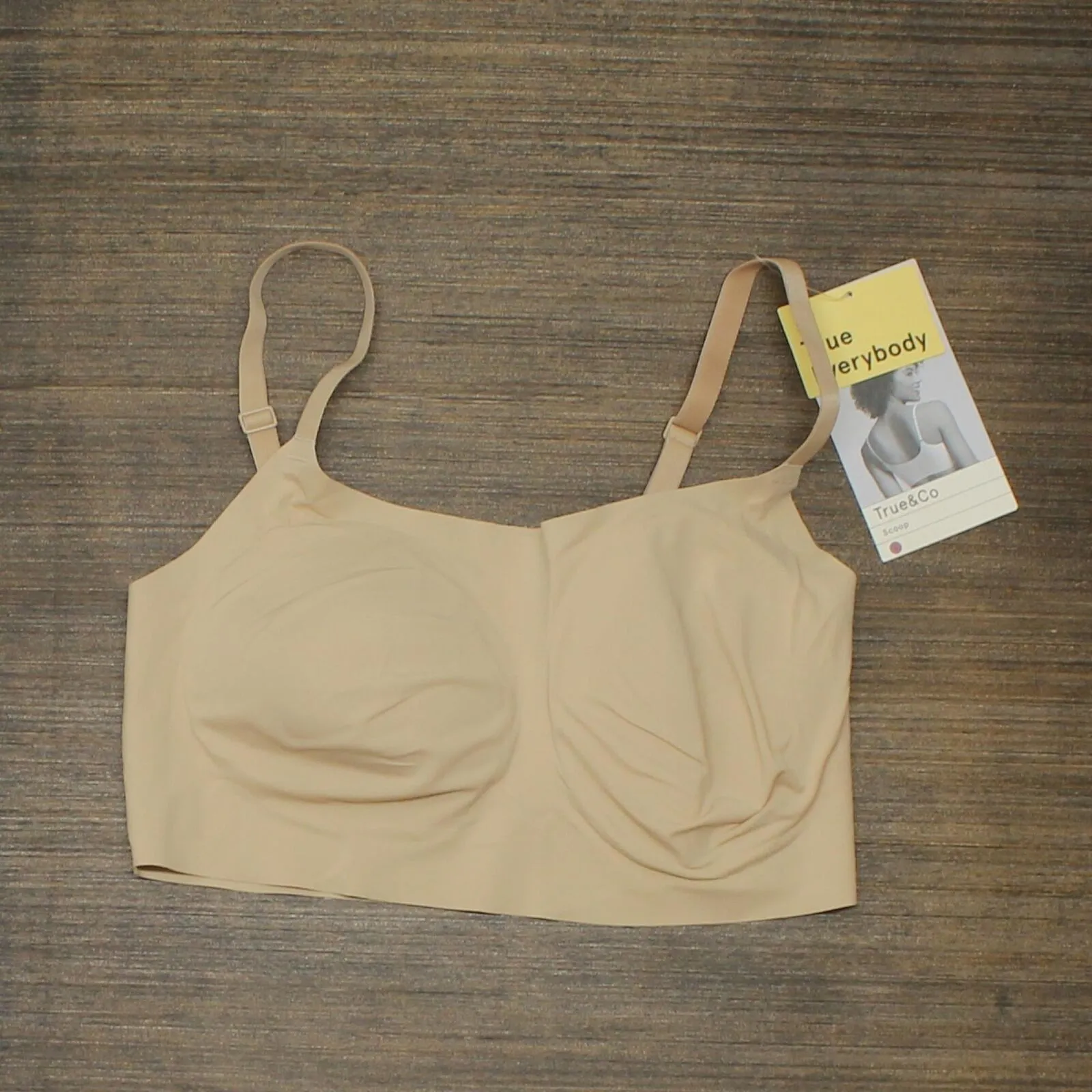 True & Co. True Everybody Women's Adjustable Strap Scoop Neck Bra