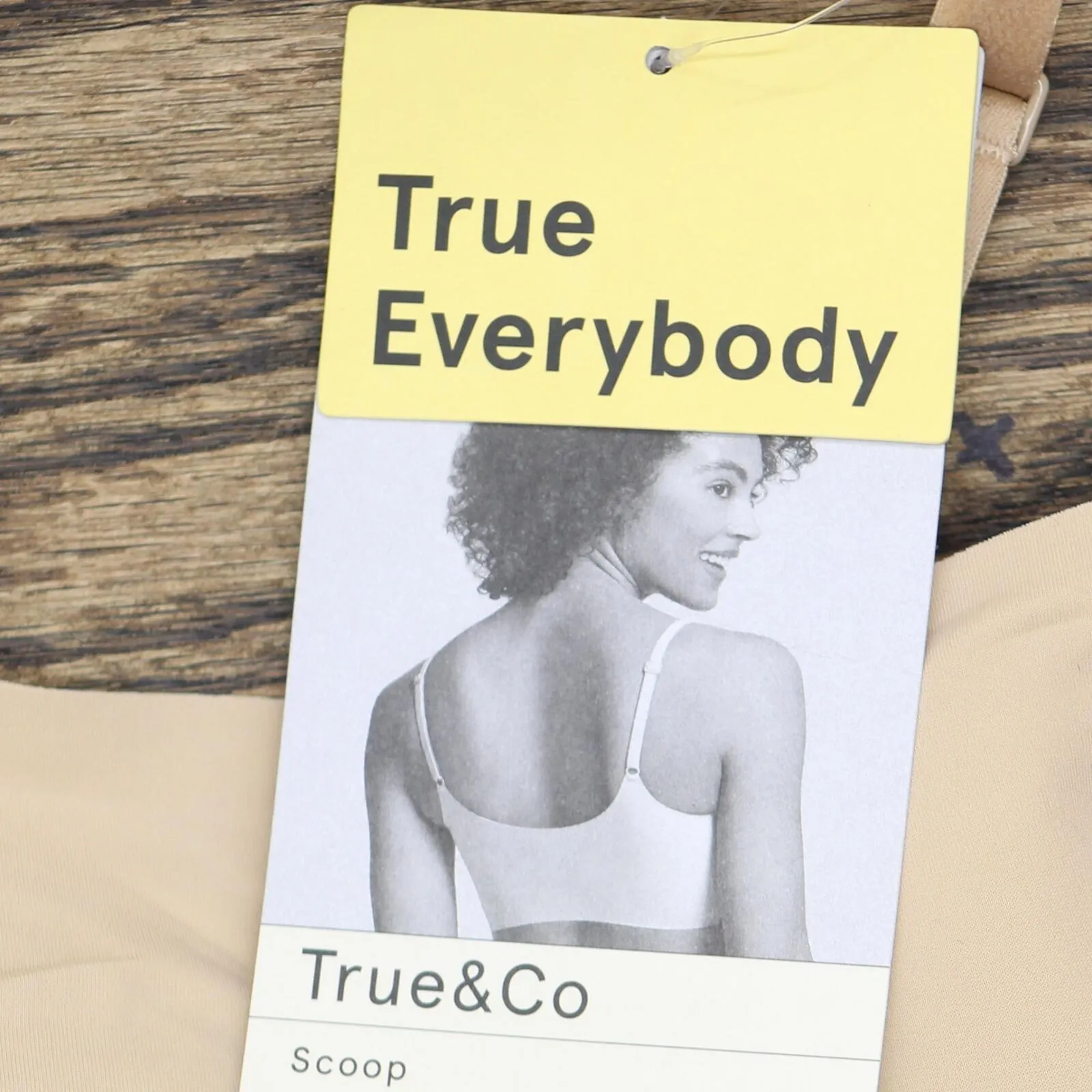 True & Co. True Everybody Women's Adjustable Strap Scoop Neck Bra