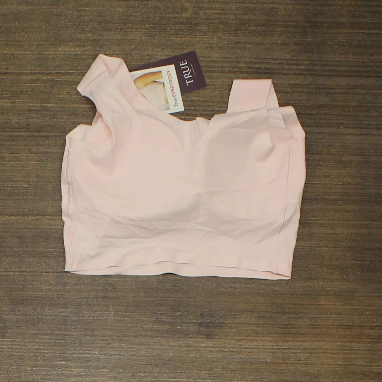 True & Co. True Everybody Women's Scoop Neck Bra 54201554 Pale Pink S