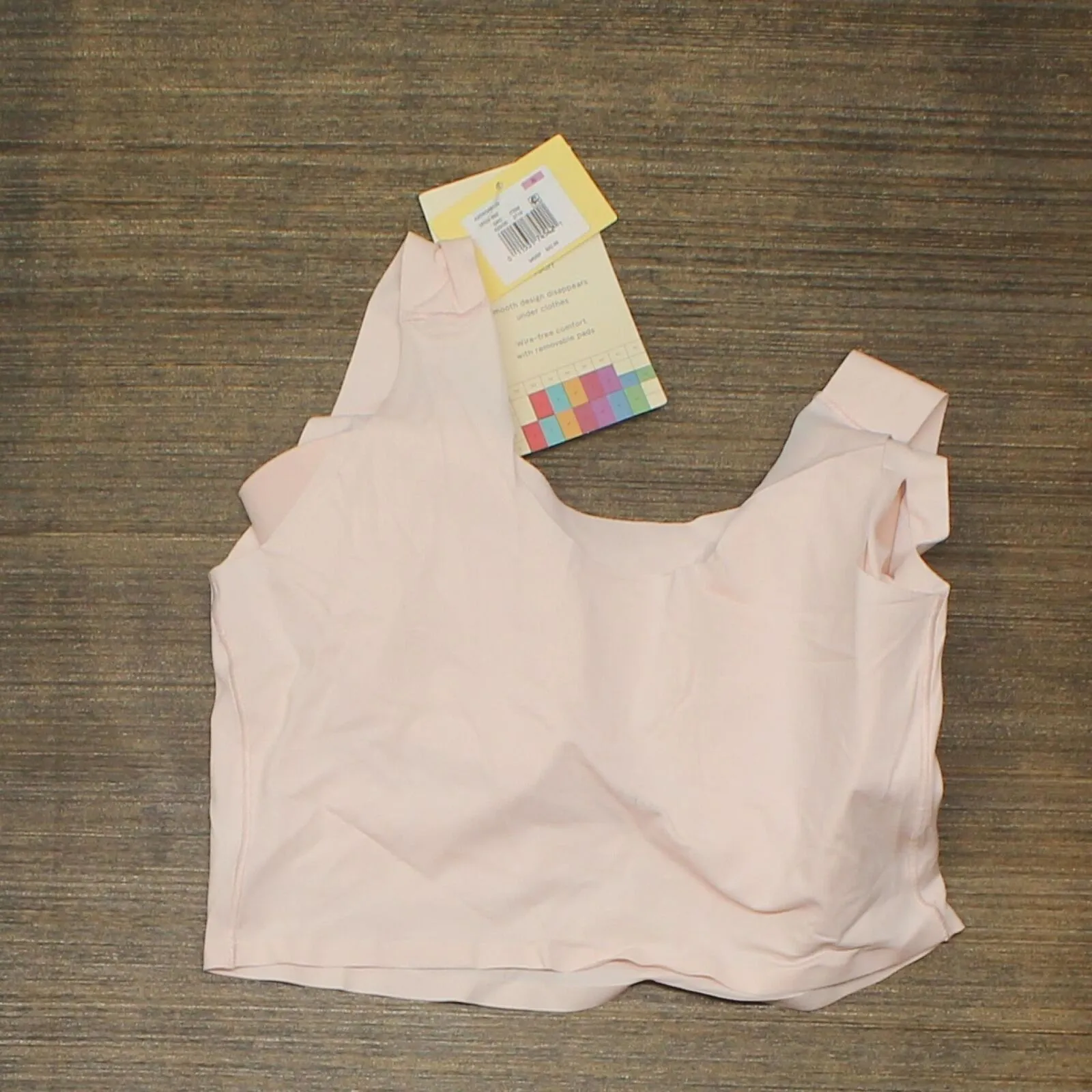 True & Co. True Everybody Women's Scoop Neck Bra Pale Pink XL
