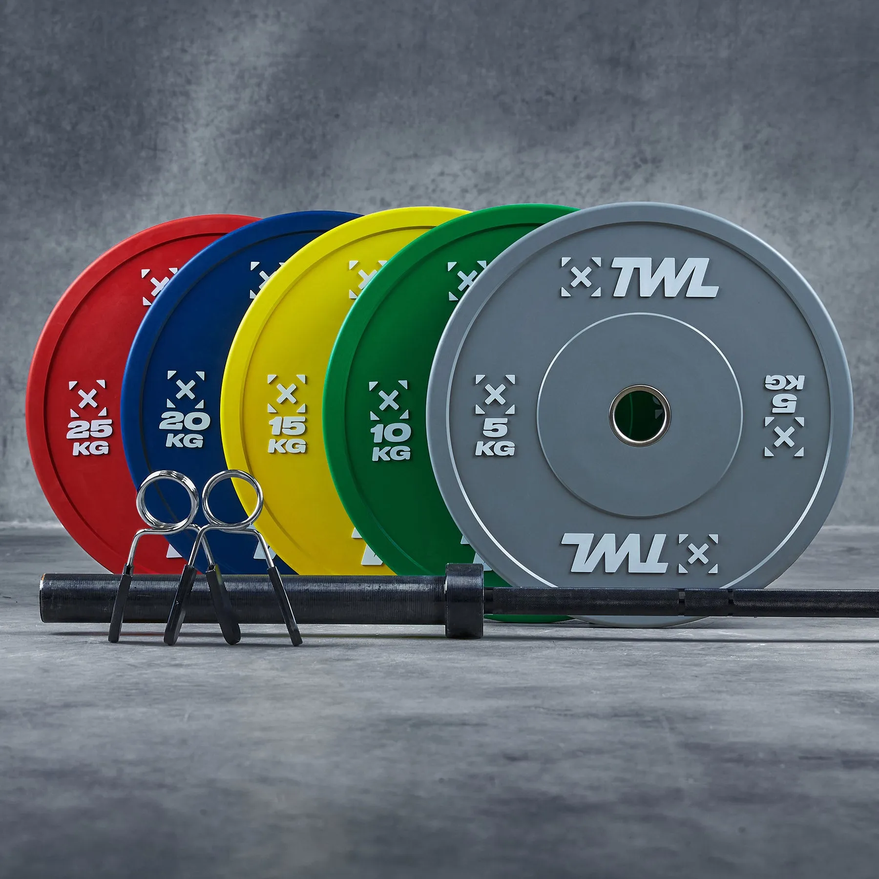 TWL - Women's Everyday Barbell and Everyday Bumper Plates with Spring Lock Collars