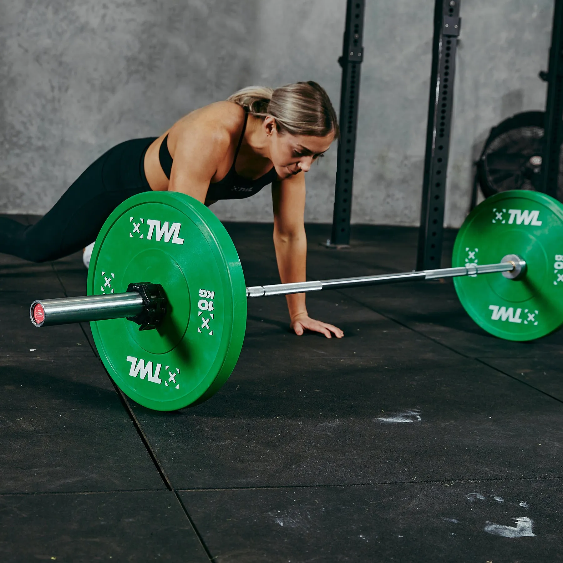 TWL - Women's Everyday Barbell and Everyday Bumper Plates with Spring Lock Collars