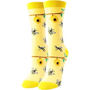 Unique Bee Gifts for Women Silly & Fun Bee Socks Novelty Bee Gifts for Moms
