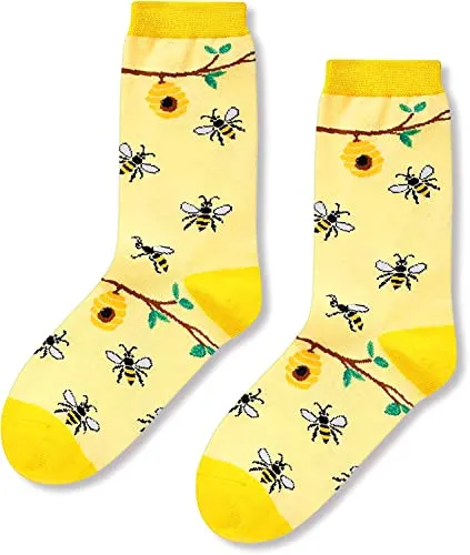 Unique Bee Gifts for Women Silly & Fun Bee Socks Novelty Bee Gifts for Moms