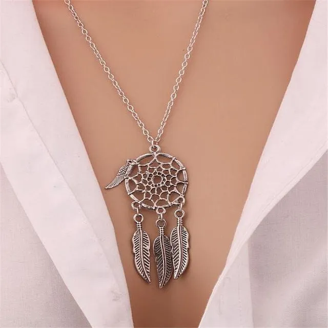 Unique Lotus Pendant Necklace Link Chain 10K Gold Women's Jewelry