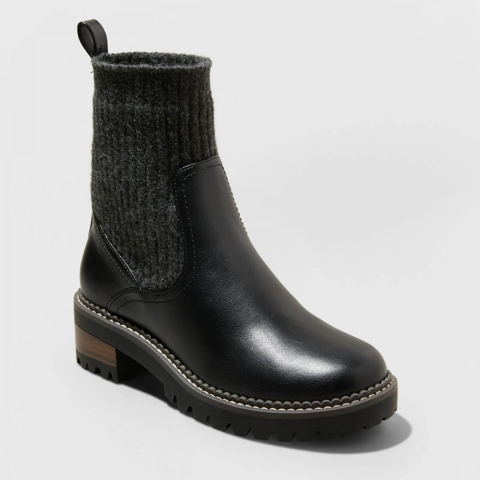 Universal Thread Women's Daphne Sock Boots Black 7