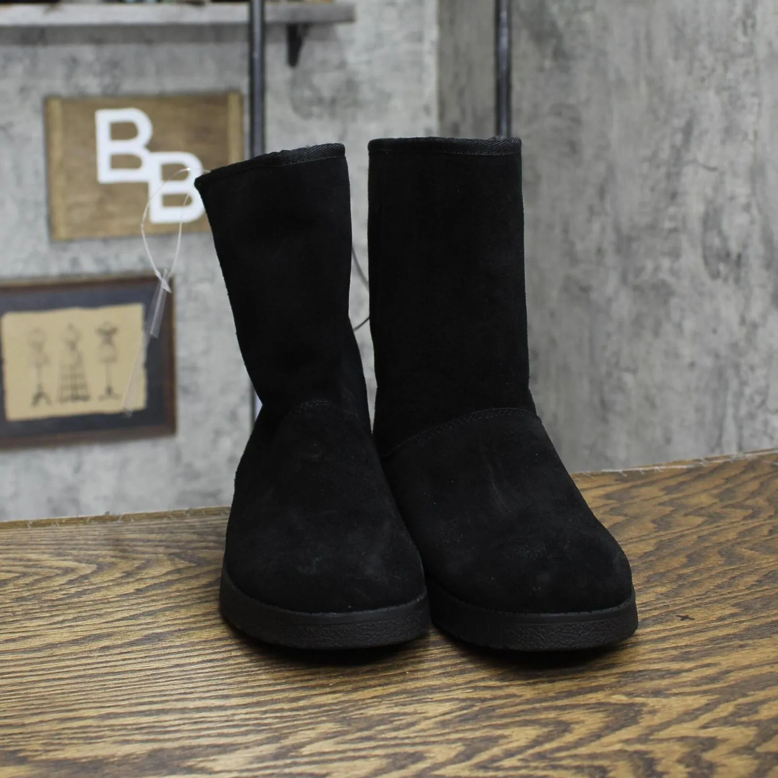 Universal Thread Women's Soph Shearling Style Boots 88375490 Black 6M