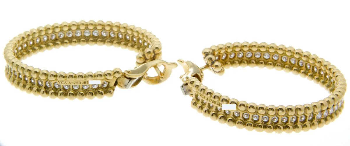 Van Cleef & Arpels Perlée Diamond Hoop Earrings