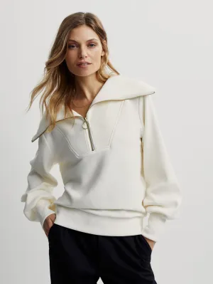 Varley | Vine Half Zip Pullover {Ivory}