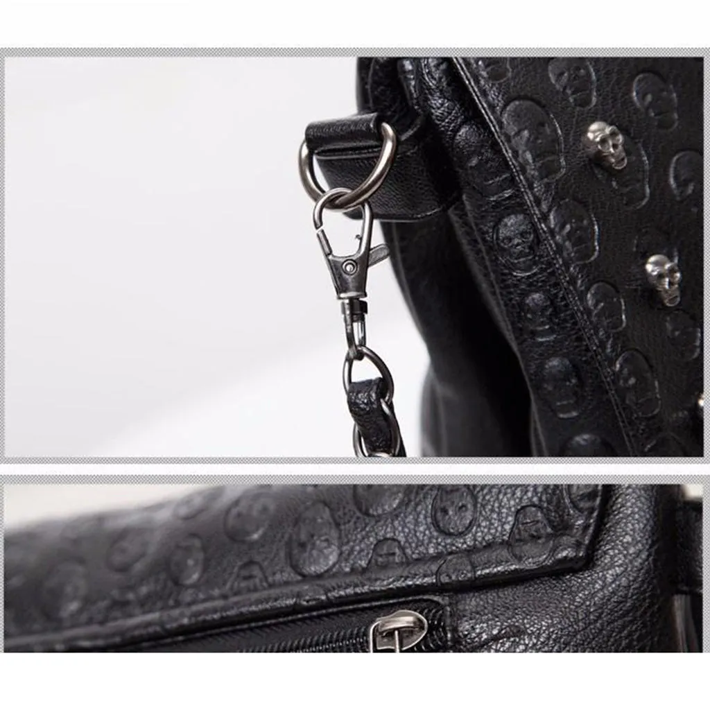 Vintage Fashionable Skull Women's Rivet Bag