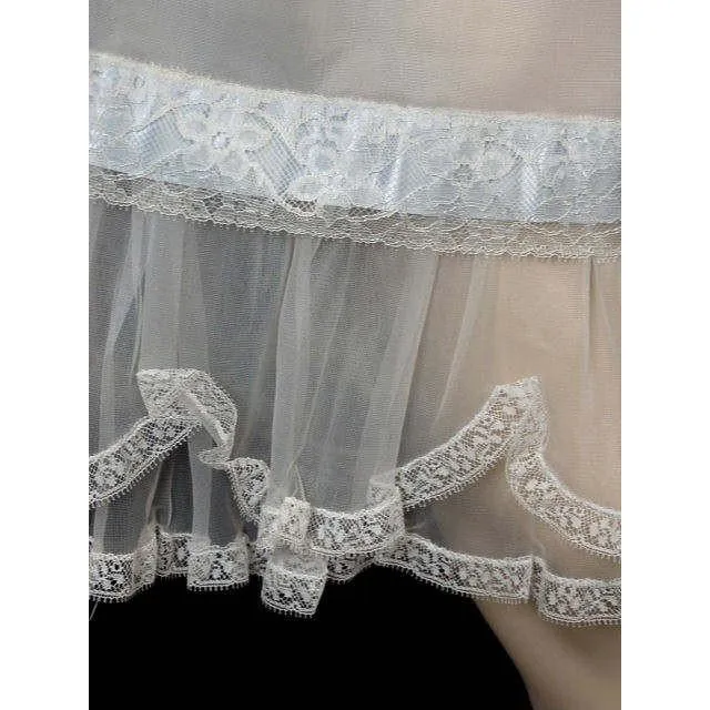 Vintage Schiaparelli Half Slip Chiffon Ruffles 1950s Never Worn S-M