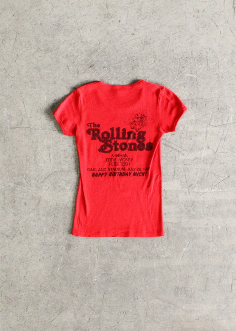 Vintage The Rolling Stones 1978 Concert Tee