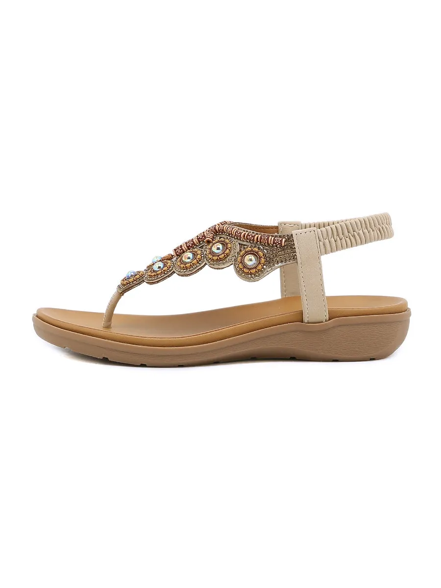 Vintage V-Strap Rhinestone Sandal