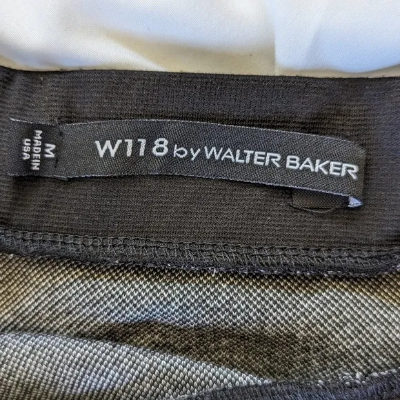 W118 by Walter Baker Women's Chevron Print Preppy A-line Pull-On Skirt Size M