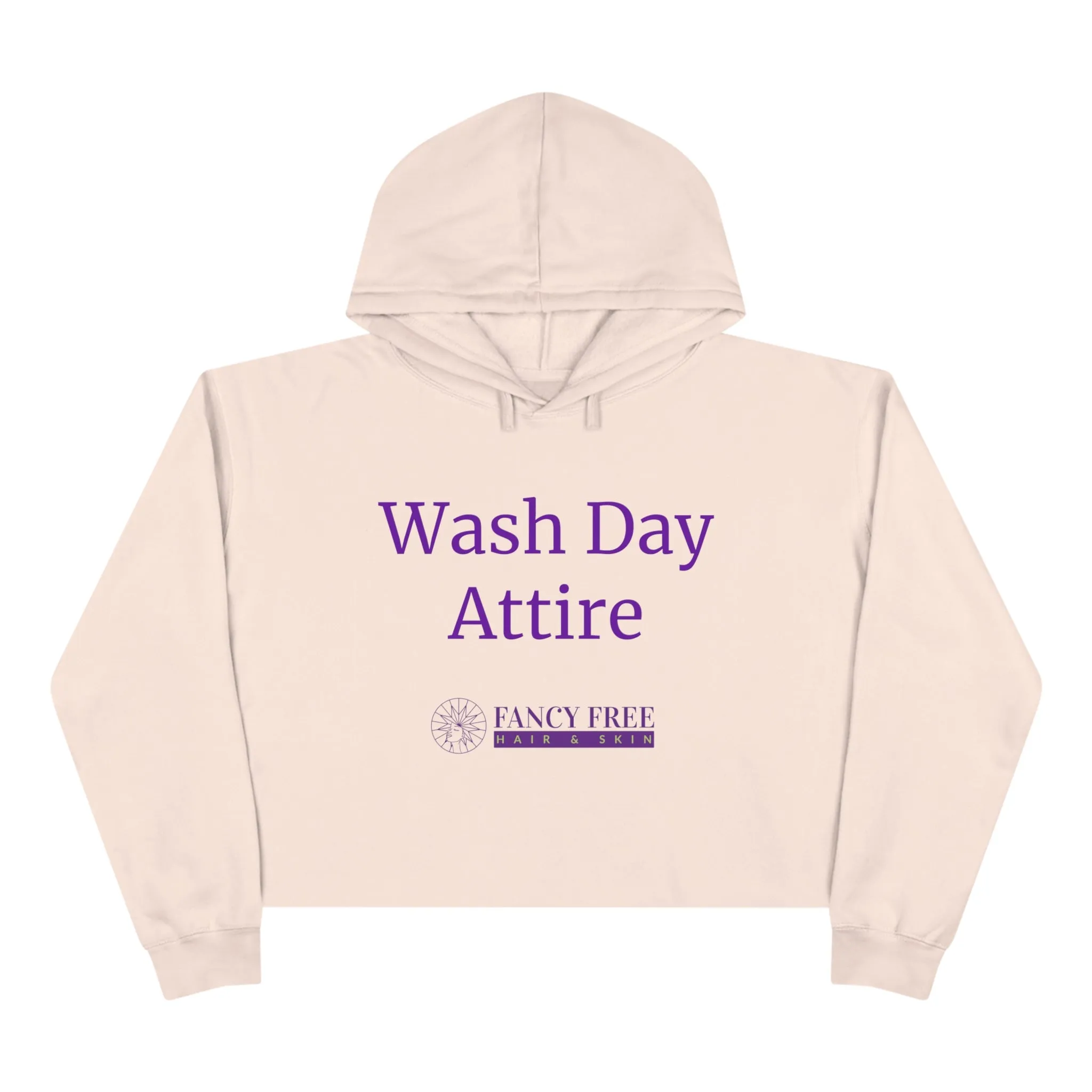 Wash Day Attire Crop Hoodie