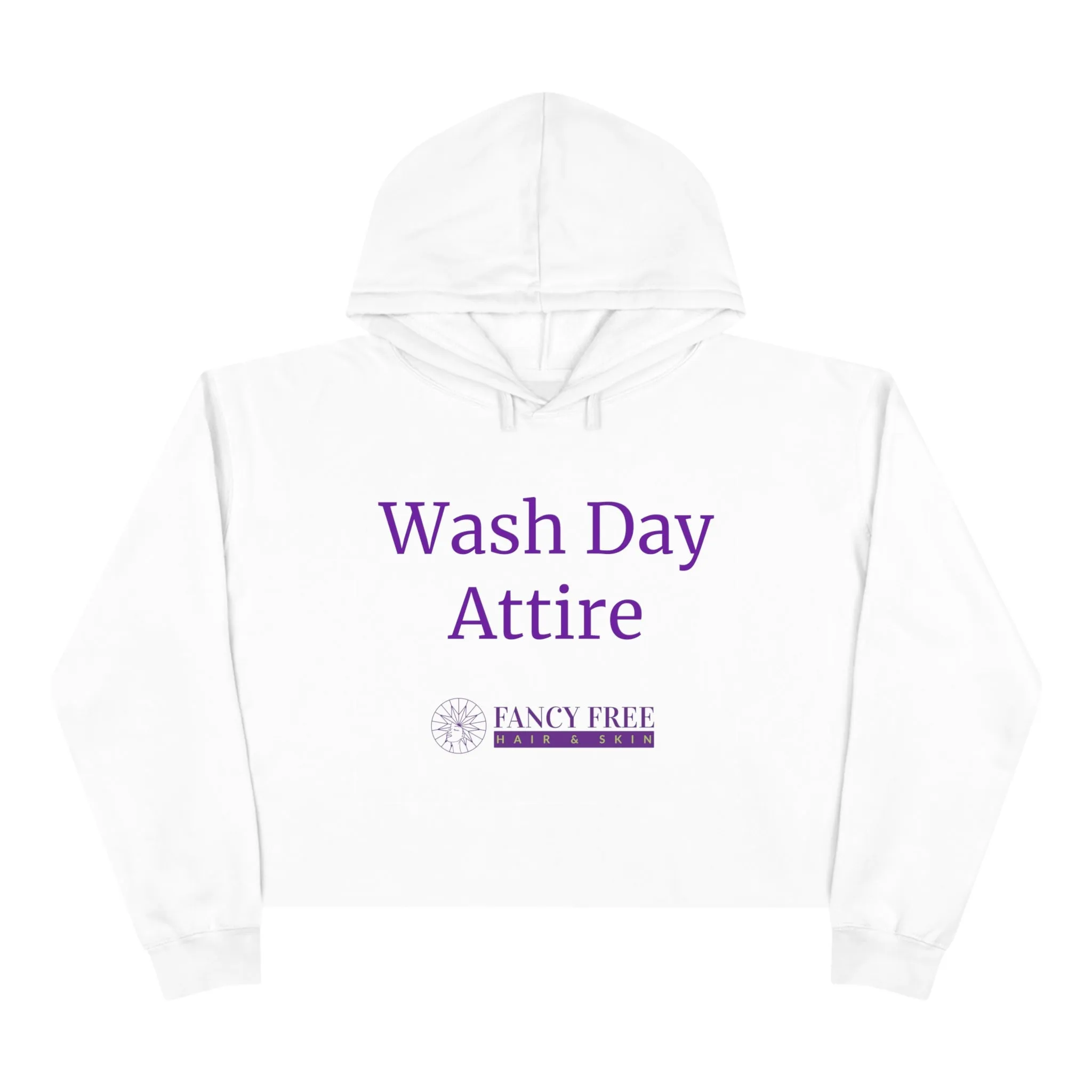 Wash Day Attire Crop Hoodie