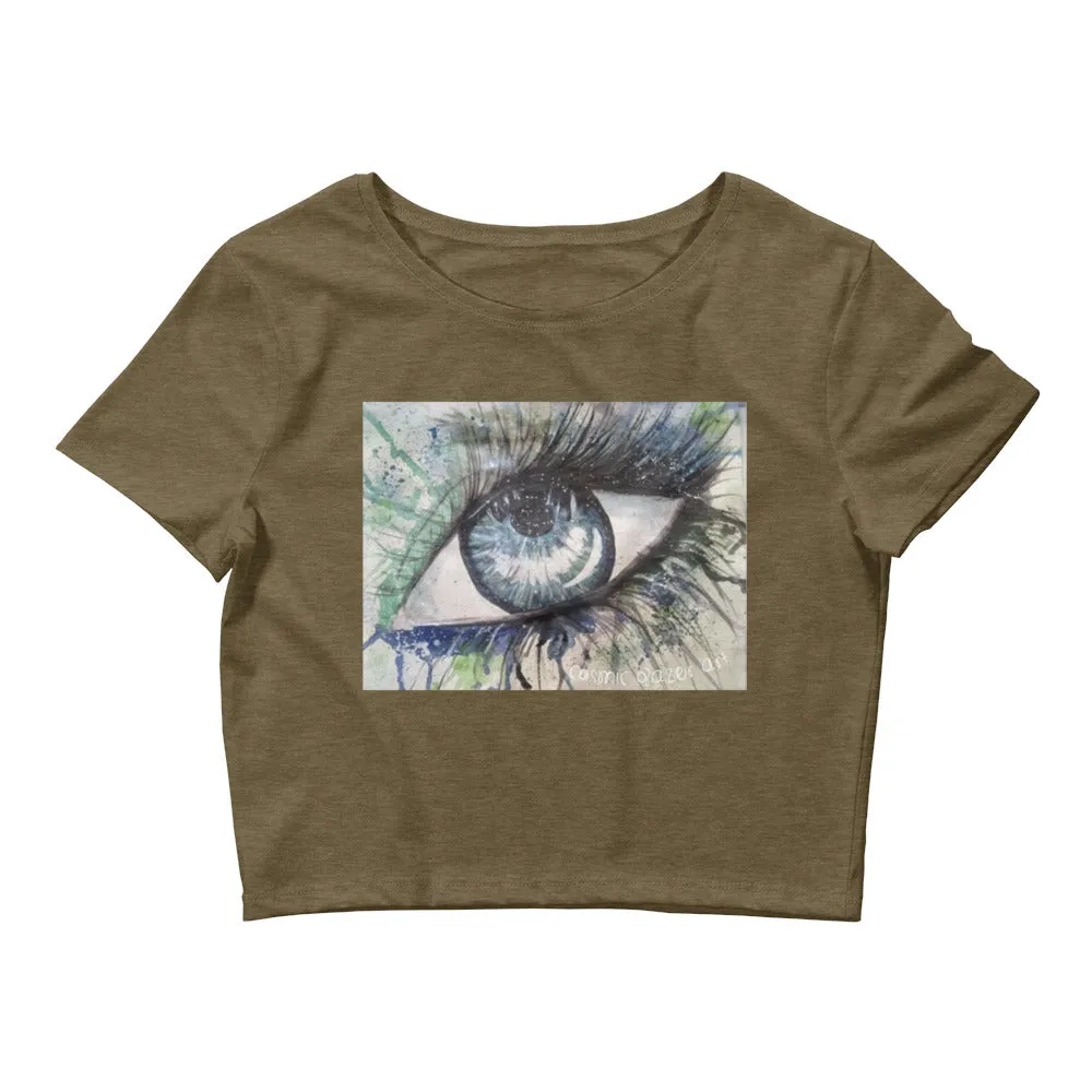 Watercolor Eye II Women's Crop Top