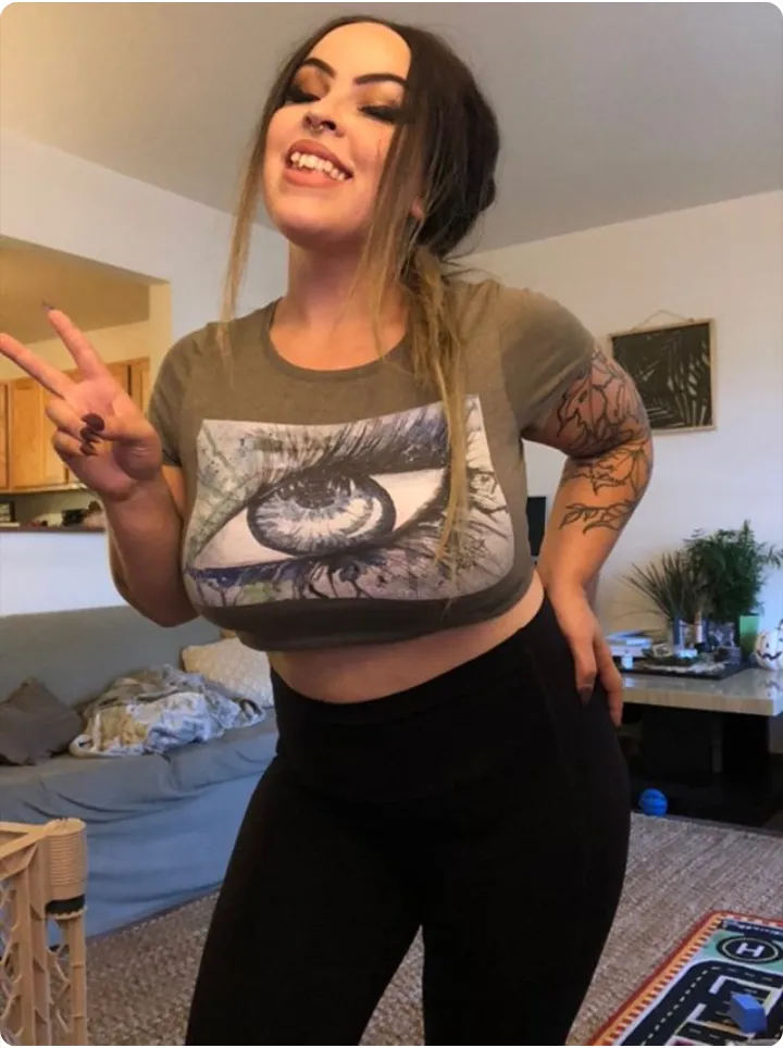 Watercolor Eye II Women's Crop Top