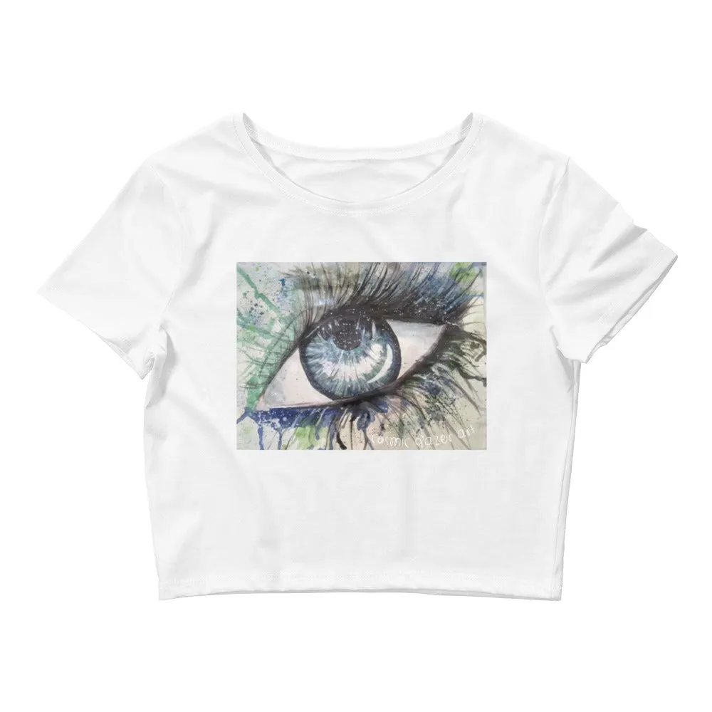 Watercolor Eye II Women's Crop Top