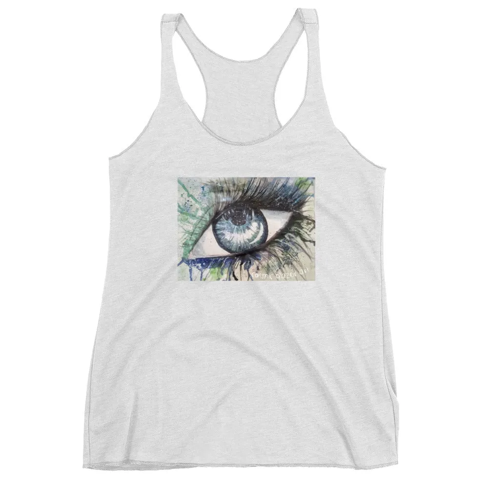 Watercolor Eye II Women's Racerback Tank