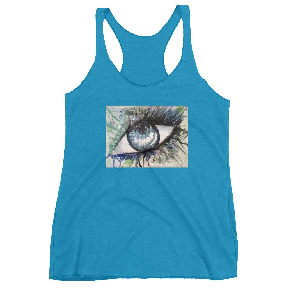 Watercolor Eye II Women's Racerback Tank