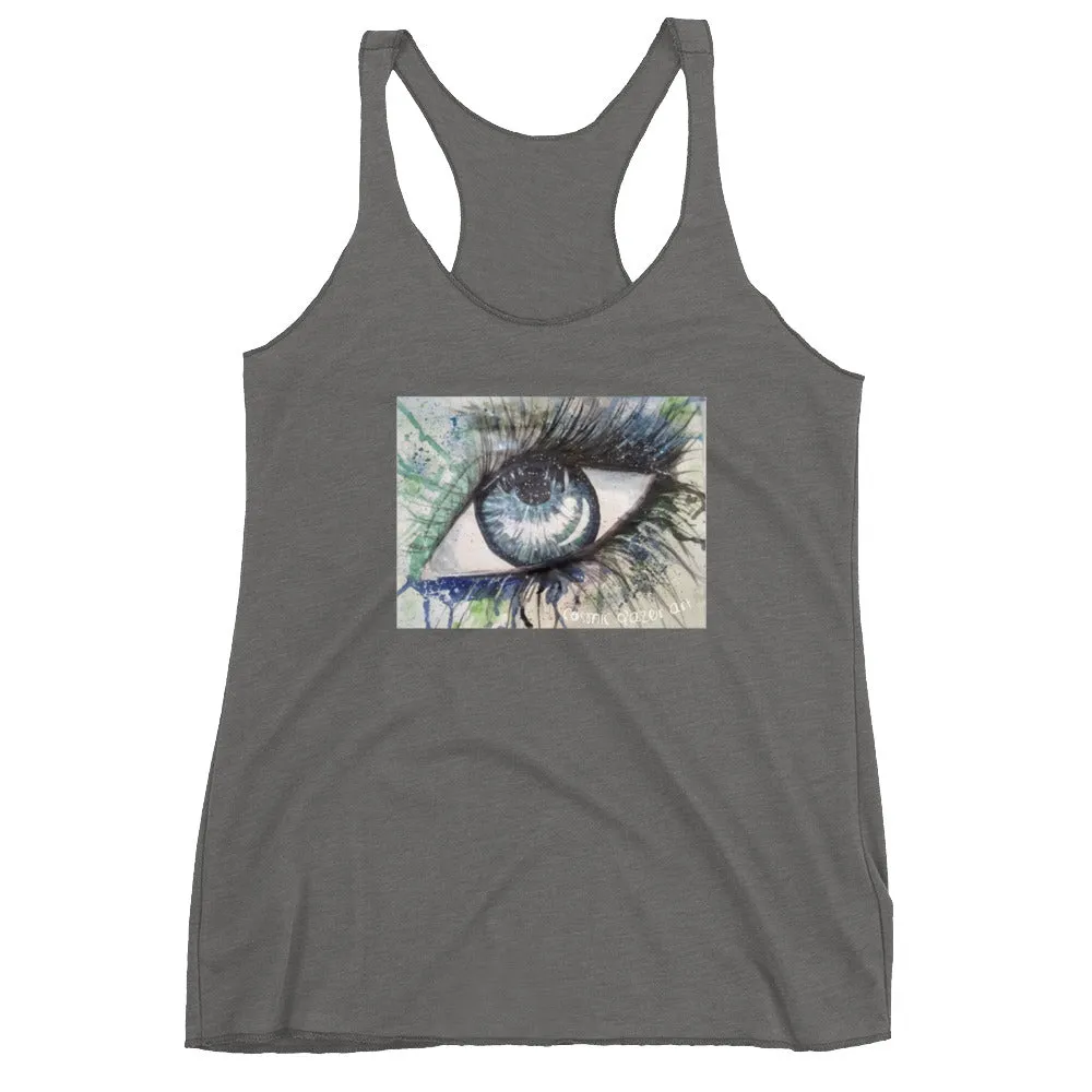 Watercolor Eye II Women's Racerback Tank