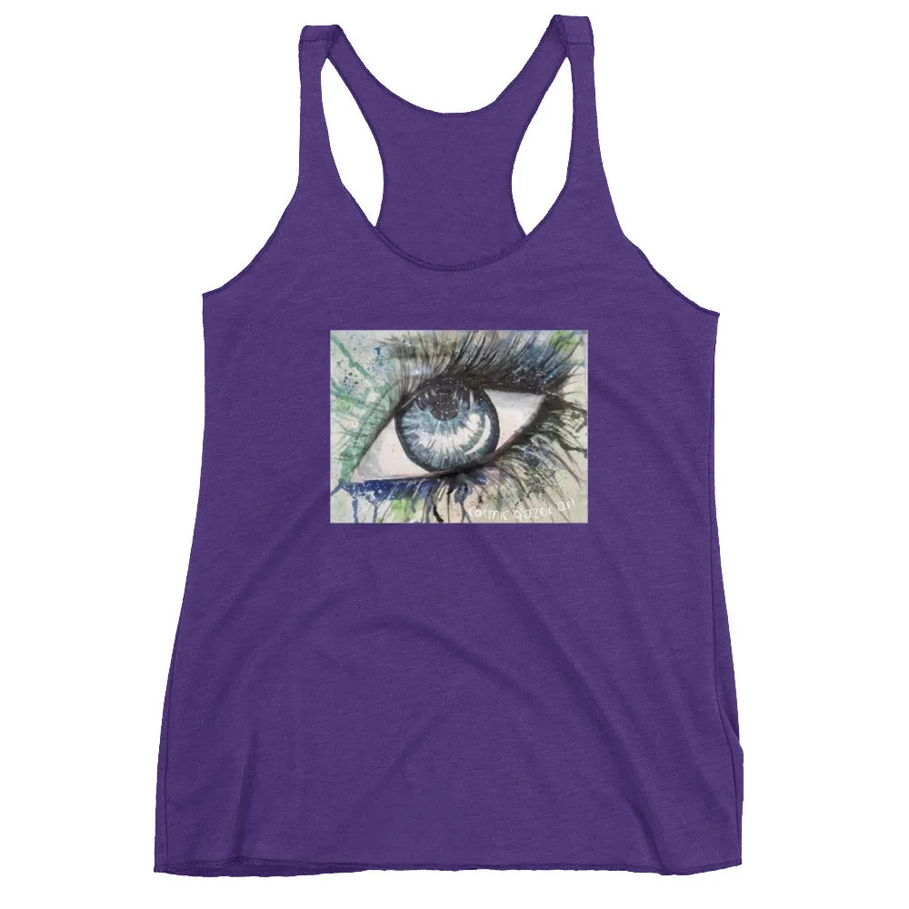 Watercolor Eye II Women's Racerback Tank