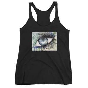 Watercolor Eye II Women's Racerback Tank