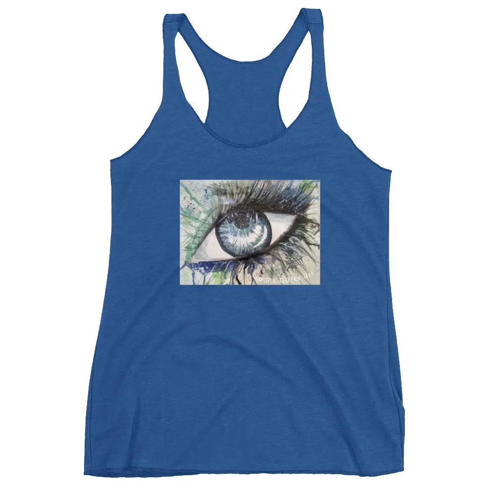 Watercolor Eye II Women's Racerback Tank