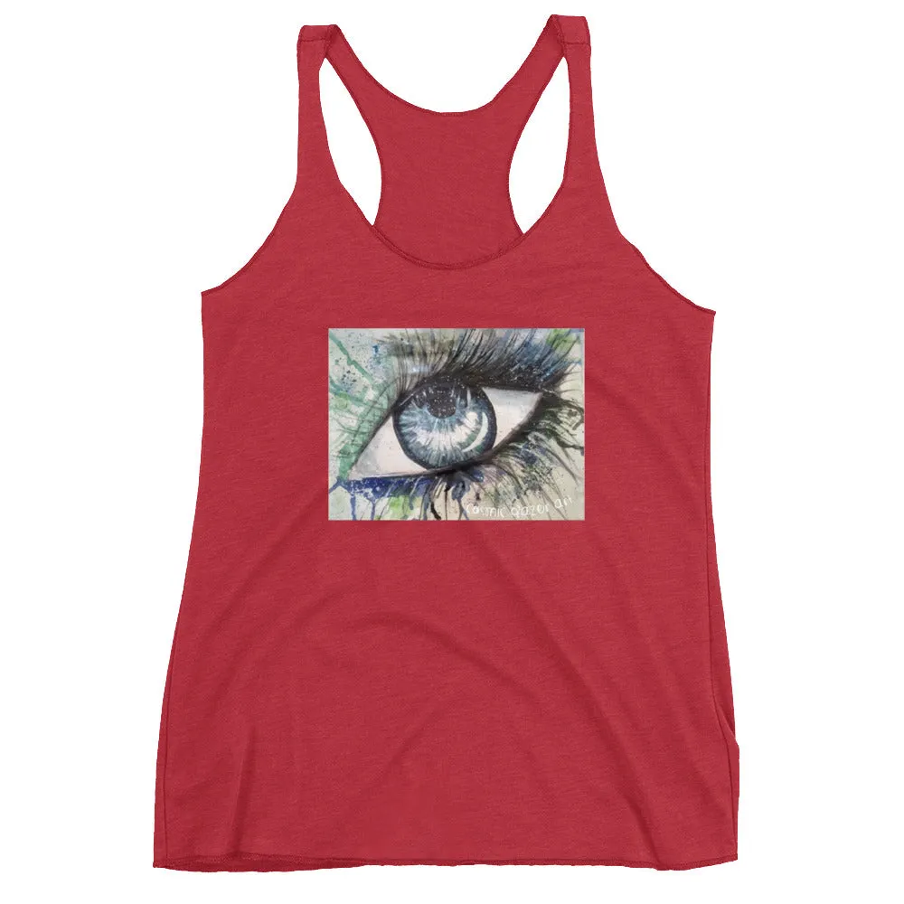 Watercolor Eye II Women's Racerback Tank
