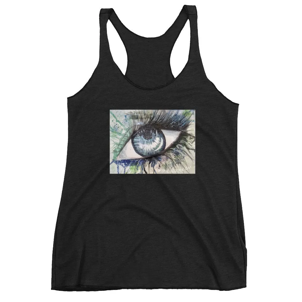 Watercolor Eye II Women's Racerback Tank