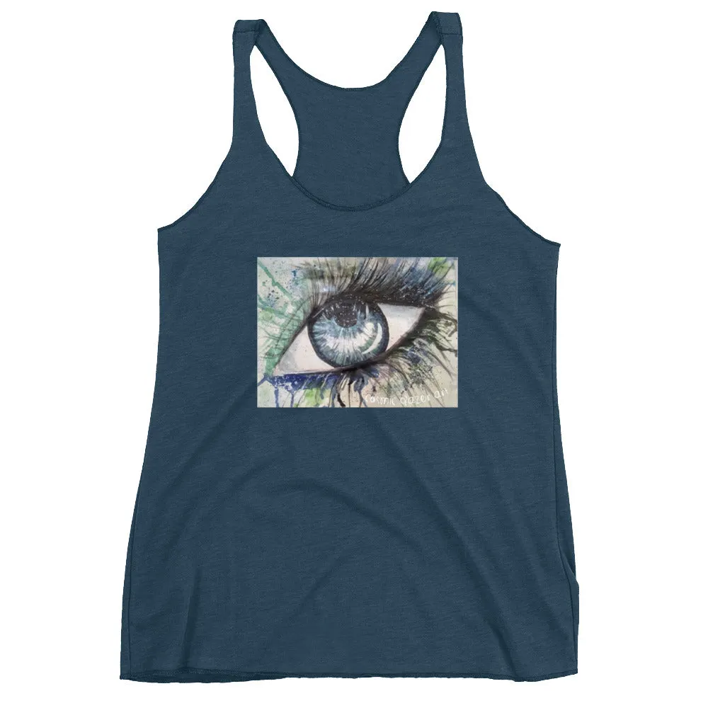 Watercolor Eye II Women's Racerback Tank