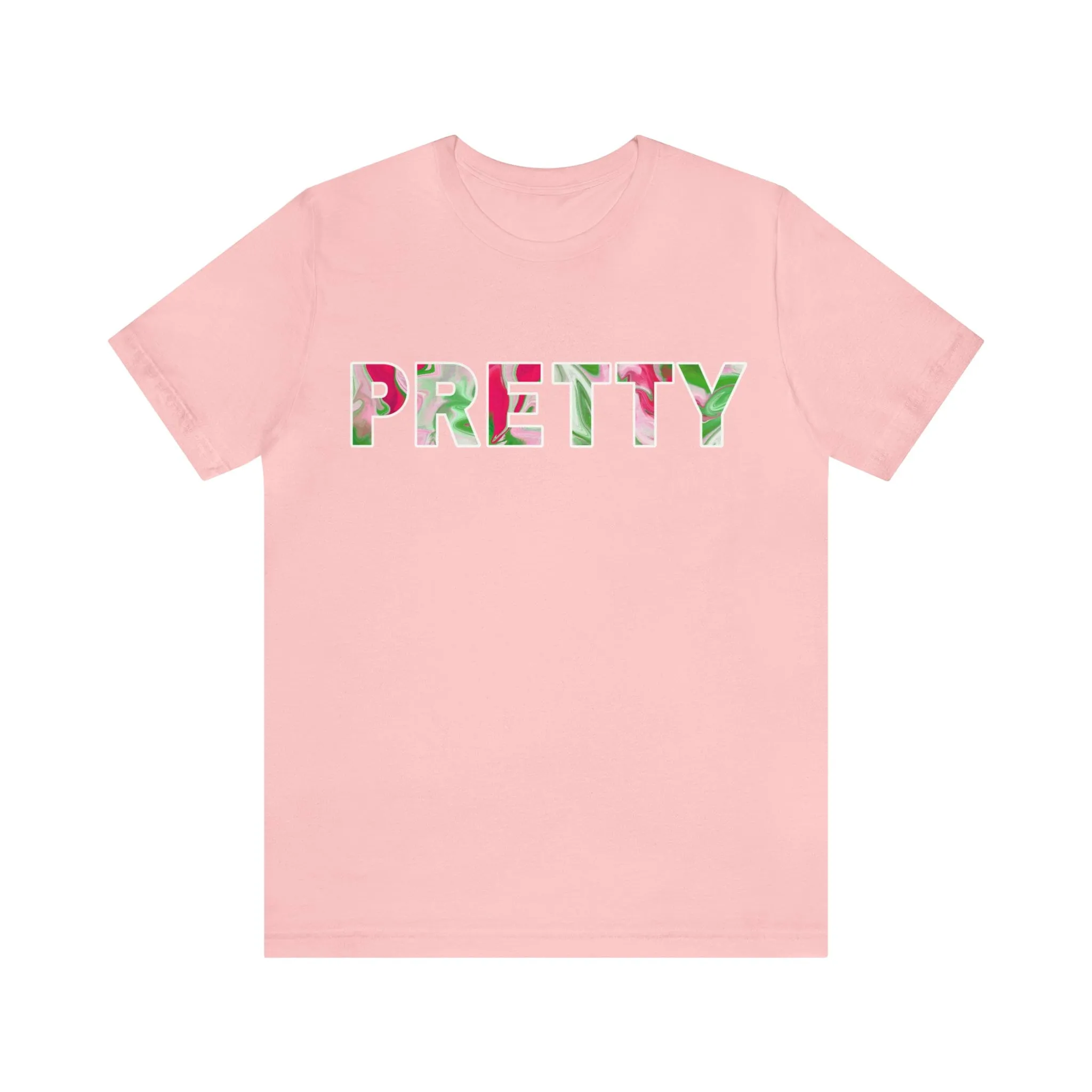 Watercolor Pink & Green Pretty T-shirt