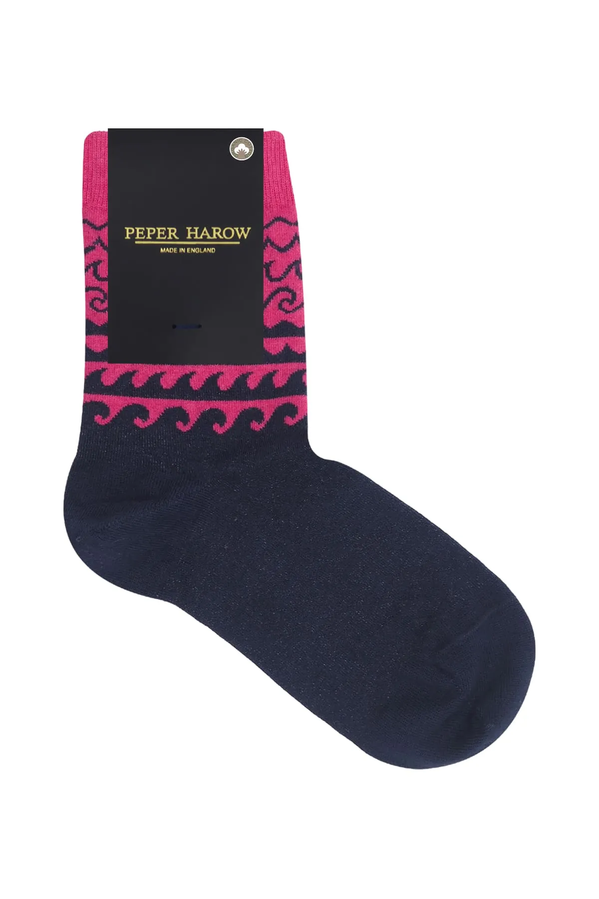 Wave Women's Organic Cotton Socks | Pink