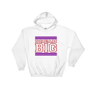 White Purple and Red Hooded Sweatshirt