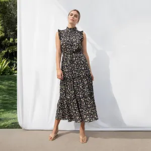 Who What Wear Women's Floral Print Sleeveless Ruffle Dress 79366104