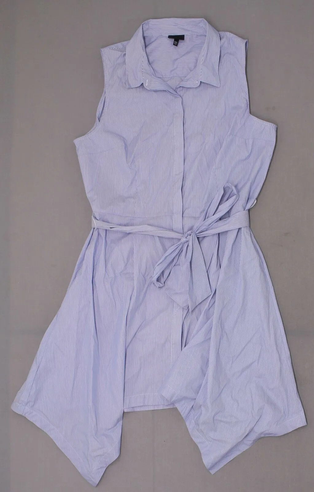Who What Wear Women's Sleeveless Asymmetrical Hem Shirt Dress